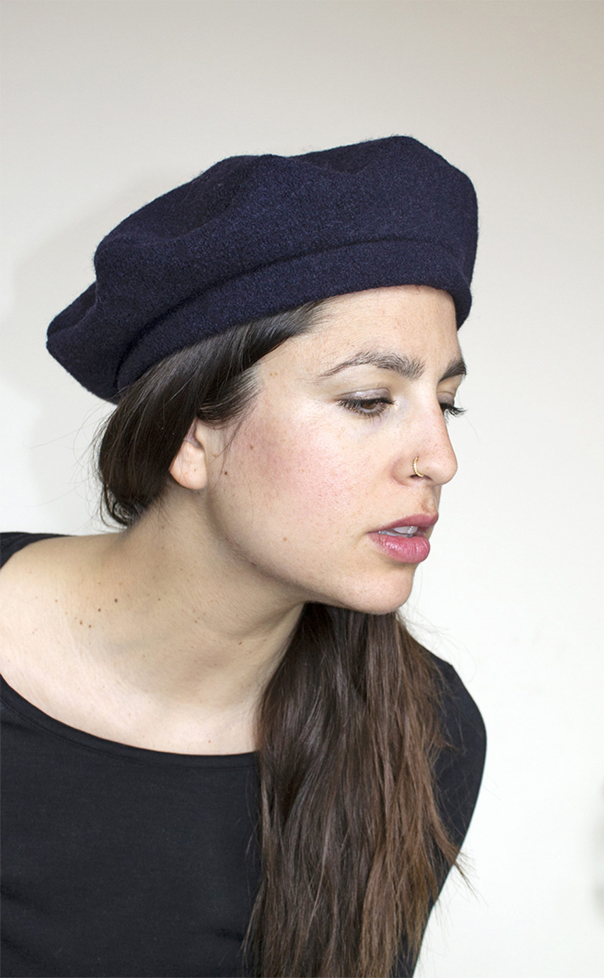 midnight blue beret
