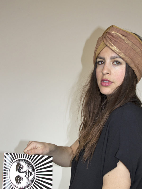 gold nude open turban