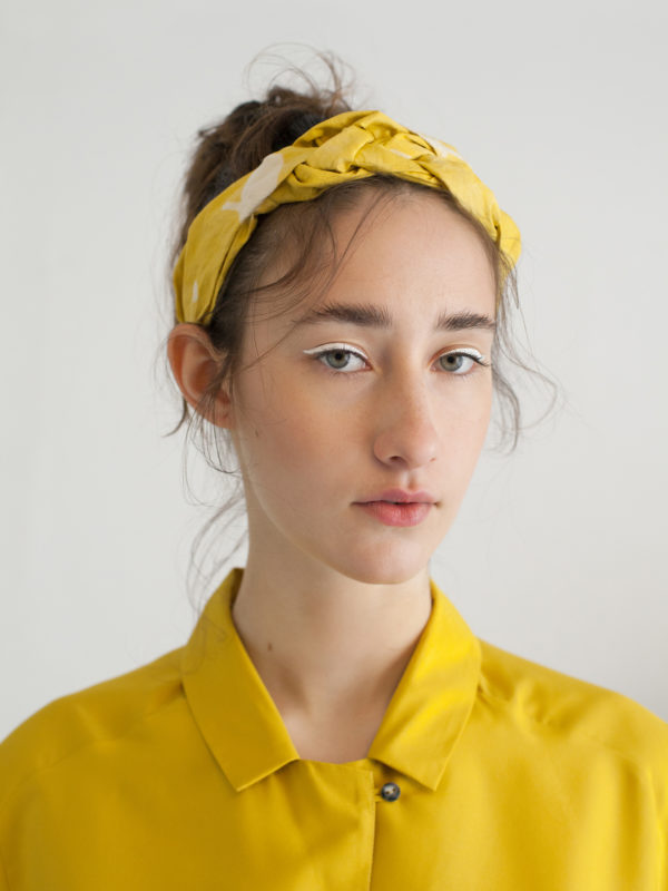light mustard braid headband