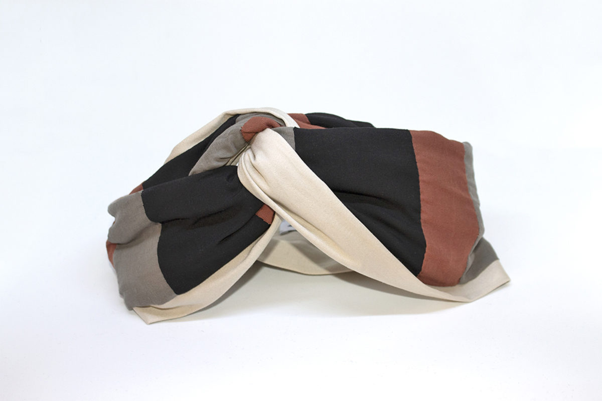 sienna block open turban