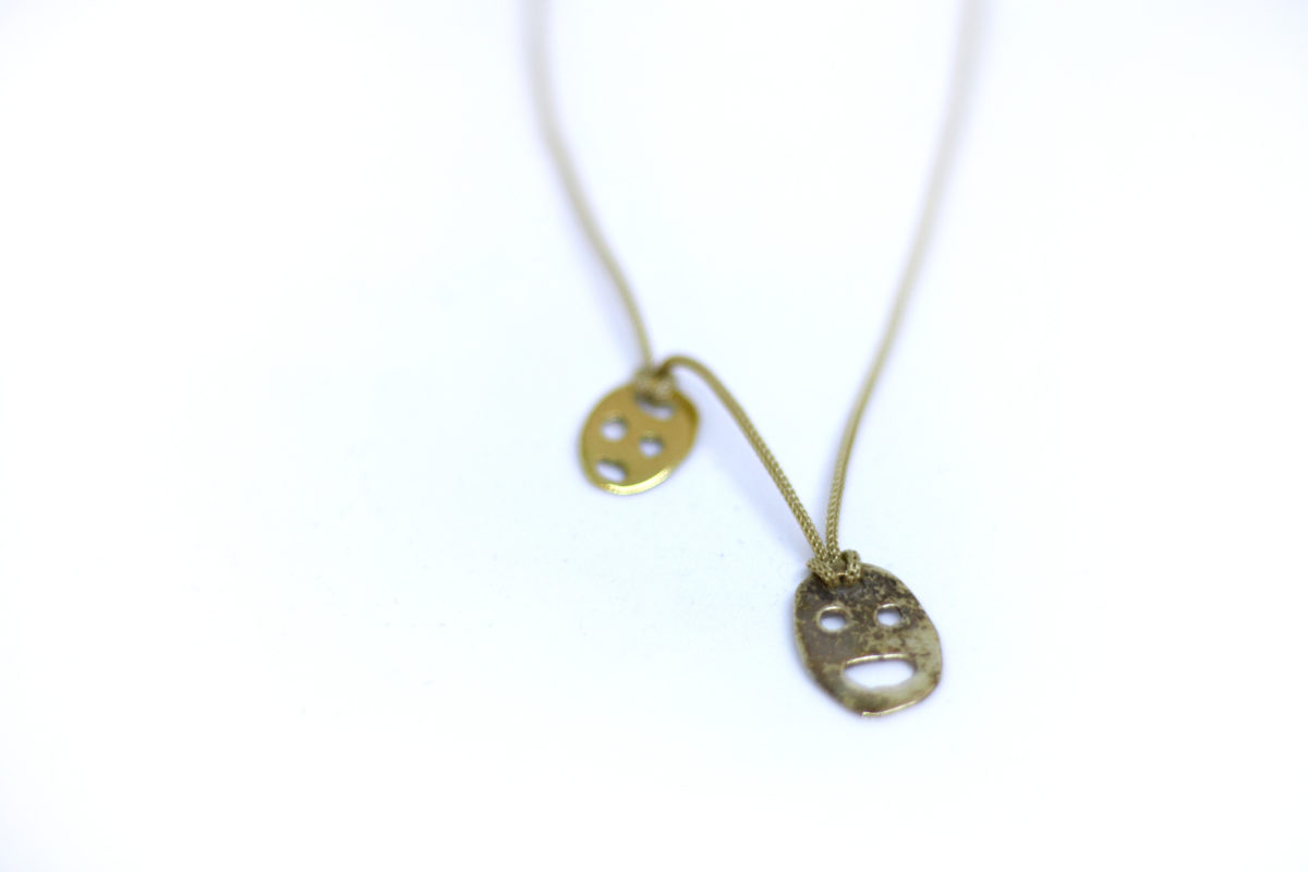 Ugly jones double faced necklace