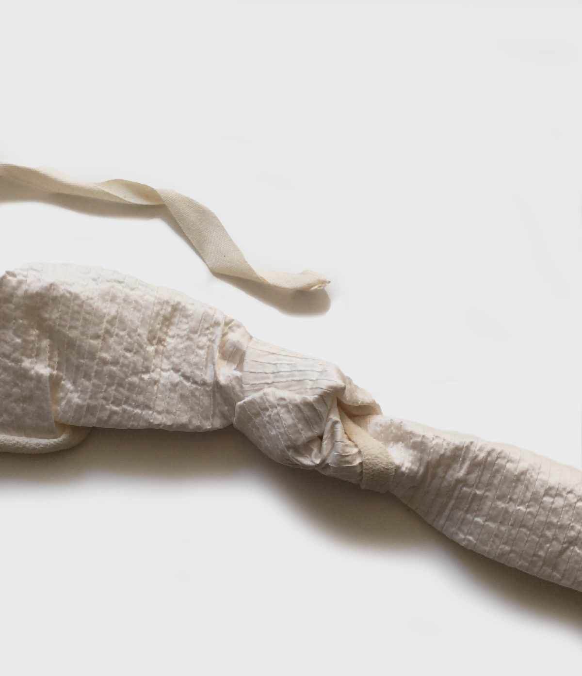 raw silk knot headband