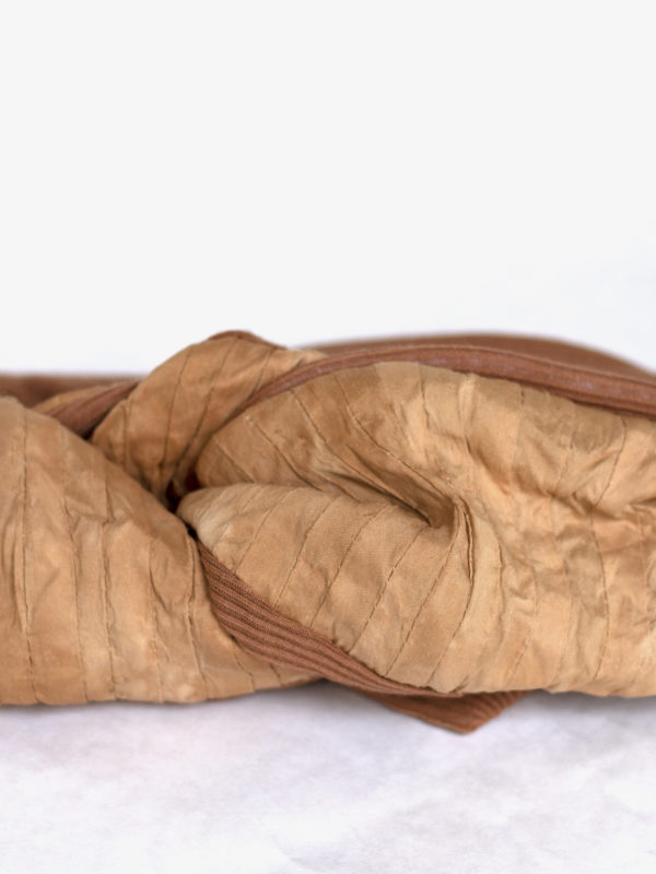 tea leaf silk open turban