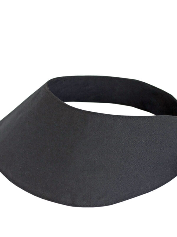 black canvas visor