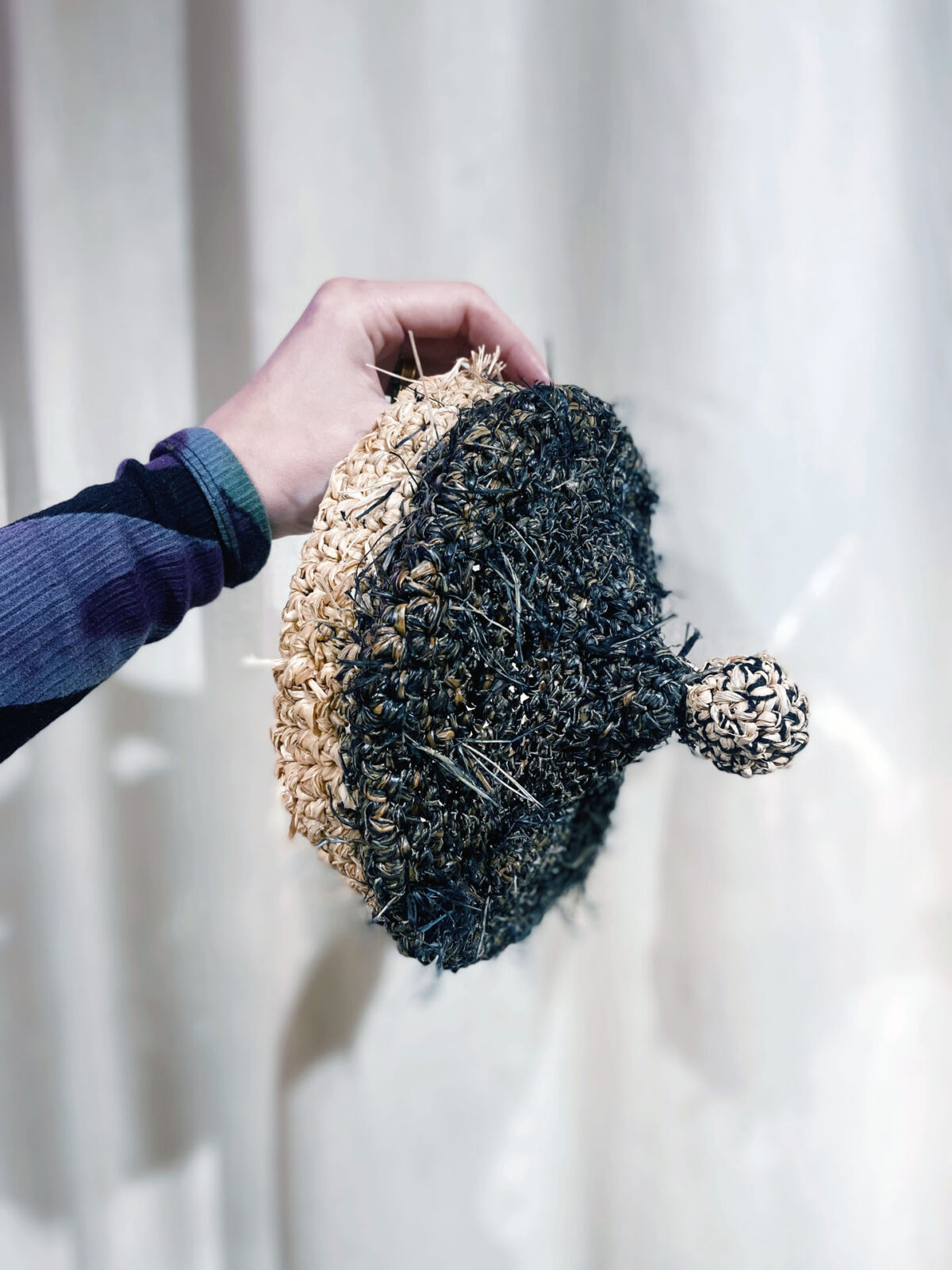 Tamborino Raffia Capellino