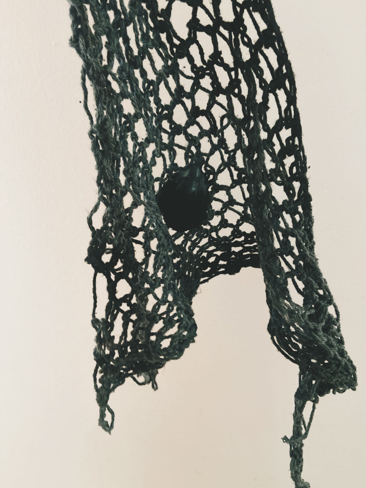 Stringed Moon headscarf by night